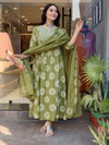 Av Viscose Printed Anarkali Kurti With Bottom Dupatta Wholesale Clothing Distributors In India